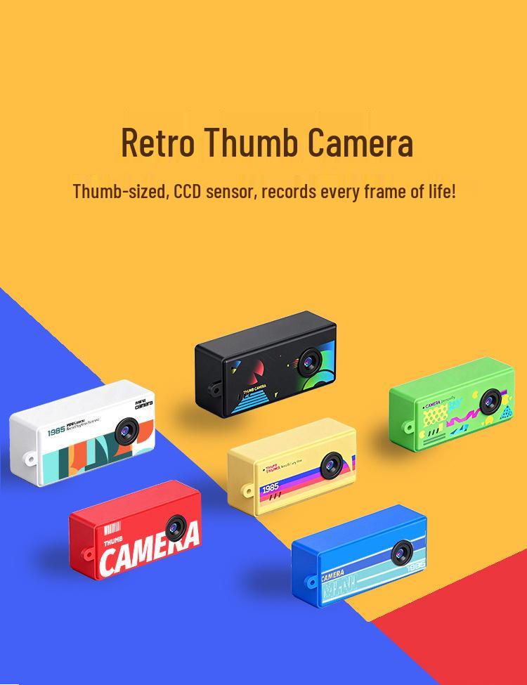 X7 Mini Thumb Camera Pendant: HD Photos & Phone Upload, Student-Friendly Carry-On Screen Camera