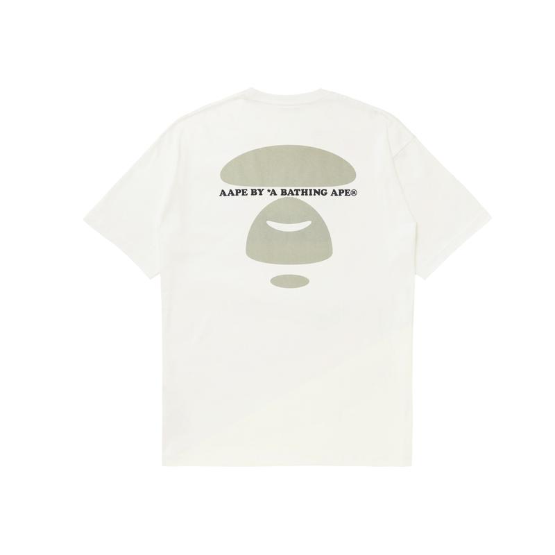 Aape T-Shirts Men's Crew Neck Moderate Straight Fit AAPTEM1372XXL