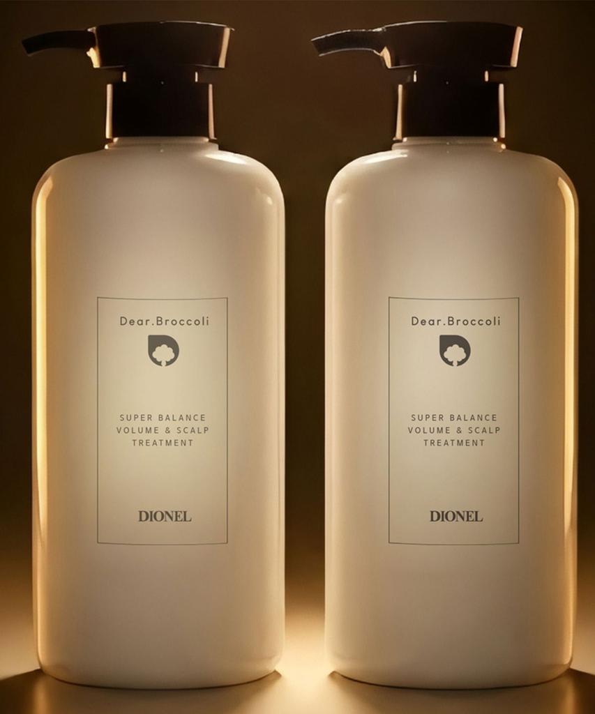 Dear Broccoli Super Balance Volume & Scalp Treatment 750ml (2 bottles)