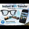 DEBUY 8MP 2K EIS WiFi AI Glasses Camera – Black