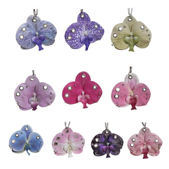 Брелок-подвеска в форме цветка, реалистичный внешний вид, легкий сплав, органайзер для ключей, цветочная декорация для сумки