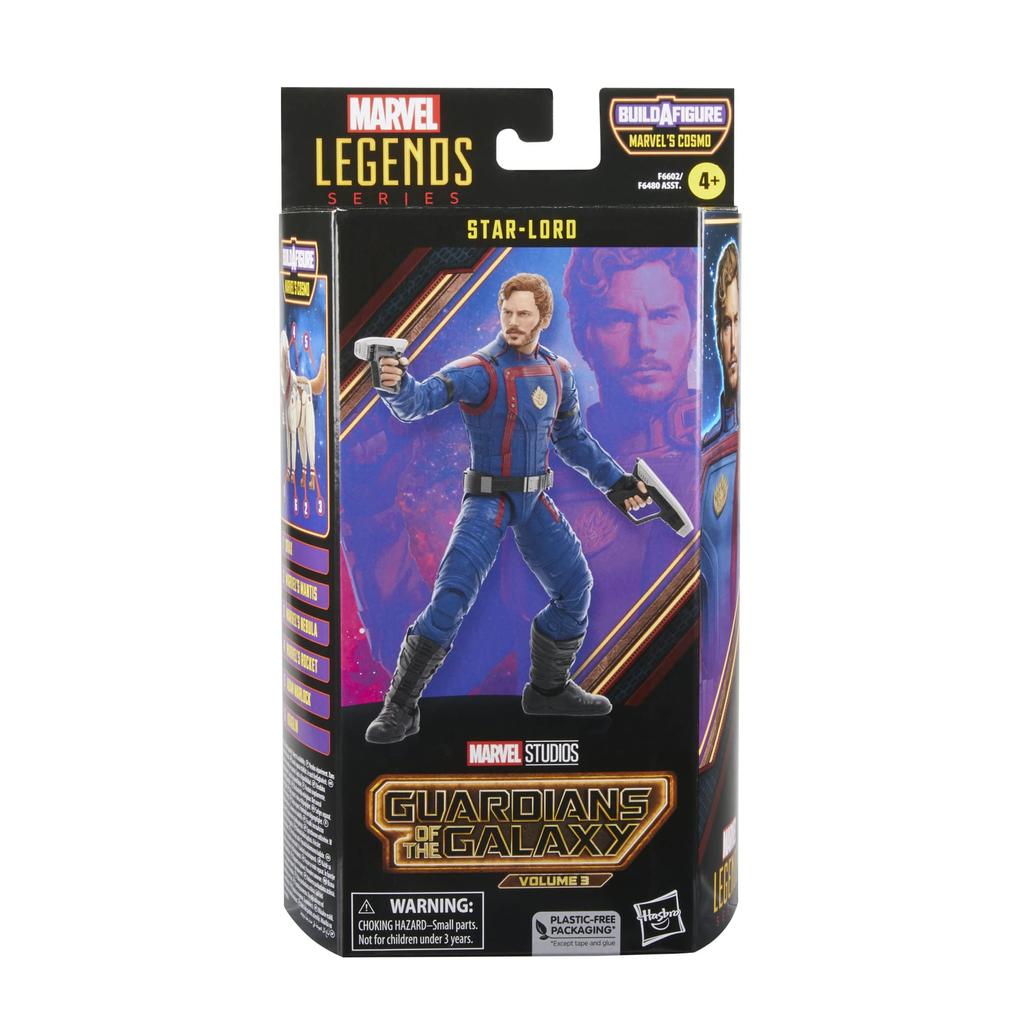 Hasbro MARVEL Marvel Legends Series Guardians of the Galaxy, размер 6 дюймов, для детей от 4 лет и старше F6602 Оригинальный продукт Star-Lord, Vol.3 (15 см)