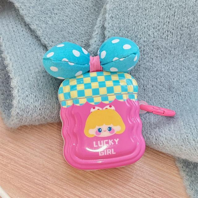 Чехол для наушников INS Heart Windmil для Airpods Pro 2, чехол с милым медведем и разноцветными бусинами, мягкий силиконовый чехол с мультяшным животным для Airpods 1 2 3