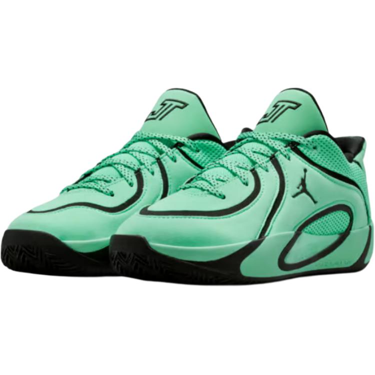 Jordan Детские баскетбольные кроссовки Tatum 4 Low top Зеленые Черные Подростковые HQ4611-300