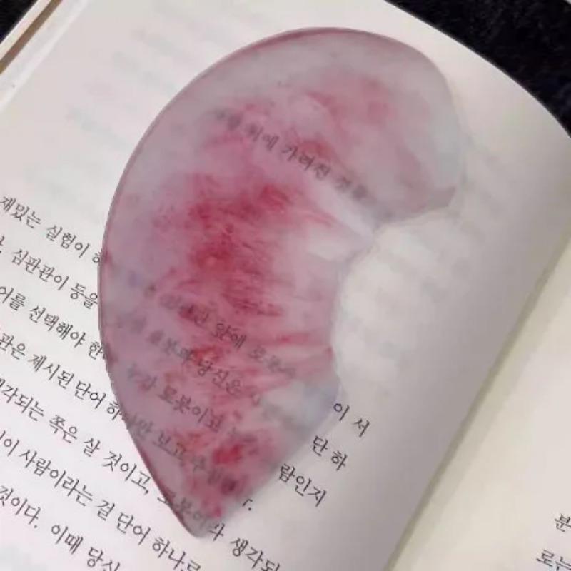 1 шт. Милая креативная дизайнерская закладка, акриловая прозрачная, серия фруктов, книжная вкладка, закладка INS Simplicity, студенческая канцелярия, подарок