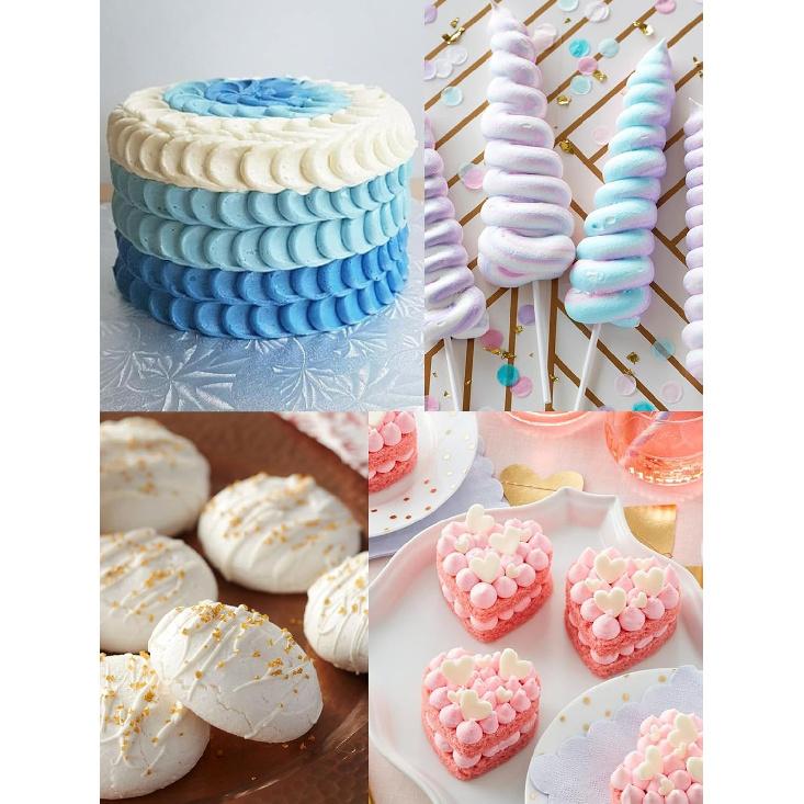1A Piping Tips and Bags, 3 Large 1A Frosting Tips & 20 Disposable 12" Bags for Swirls, Macarons, Eclairs & More