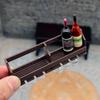 1 комплект игрушечный кукольный домик имитация настенная винная стойка подставка для чашек миниатюрная подвесная витрина модель игровой домик игрушка декор детский подарок