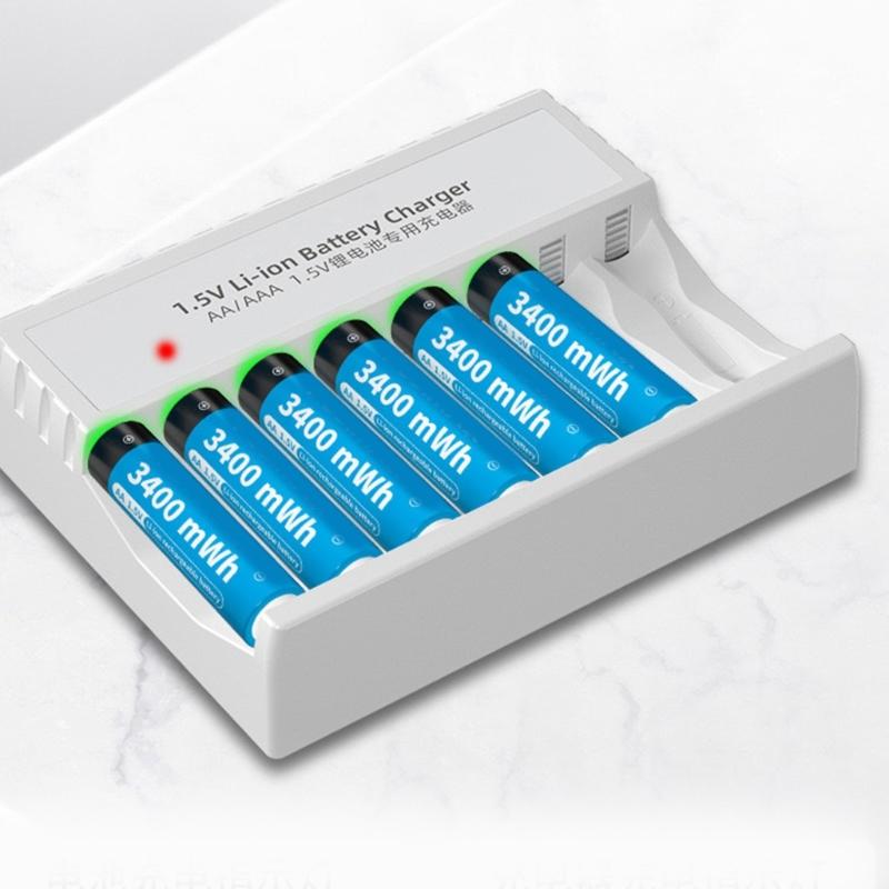Функциональные устройства для быстрой зарядки, совместимые с батареями AA 3A, адаптеры для зарядки, светодиодная подсветка, просто и удобно