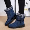 35-44 Водонепроницаемые зимние ботинки для женщин, новые длинные плюшевые зимние ботинки из искусственного меха, женские ботильоны на платформе, для пар, теплая хлопковая обувь