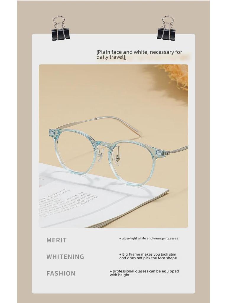 Легкие титановые очки для близорукости в корейском стиле для женщин — подходят для макияжа