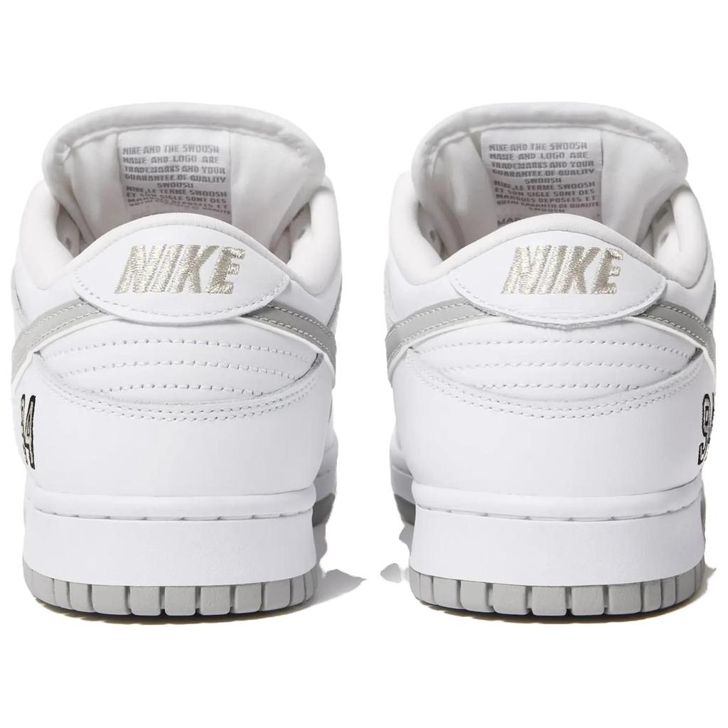Nike x Supreme SB Dunk Low '94 White Metallic Silver' Men's HQ8487-100