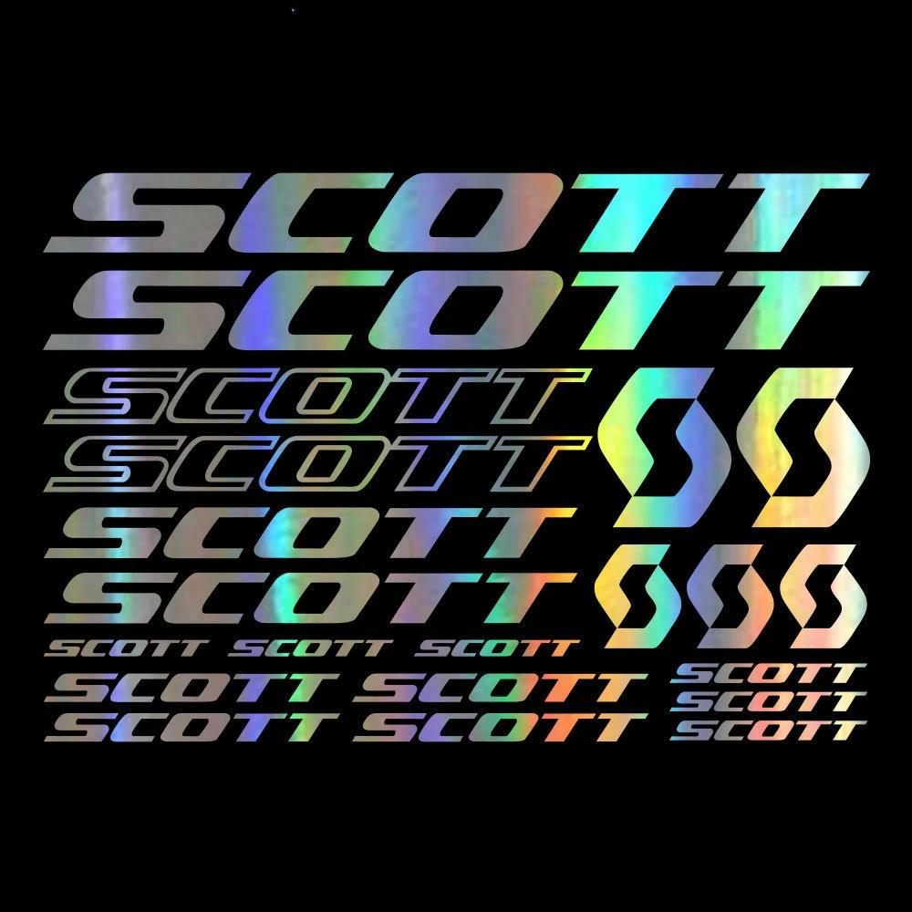 30 см 21 шт. Для рамы велосипеда Scott Наклейки Декали Лист Велосипед Велоспорт Продукты Аксессуары Чехол для автомобиля Царапины Индивидуальность ПВХ