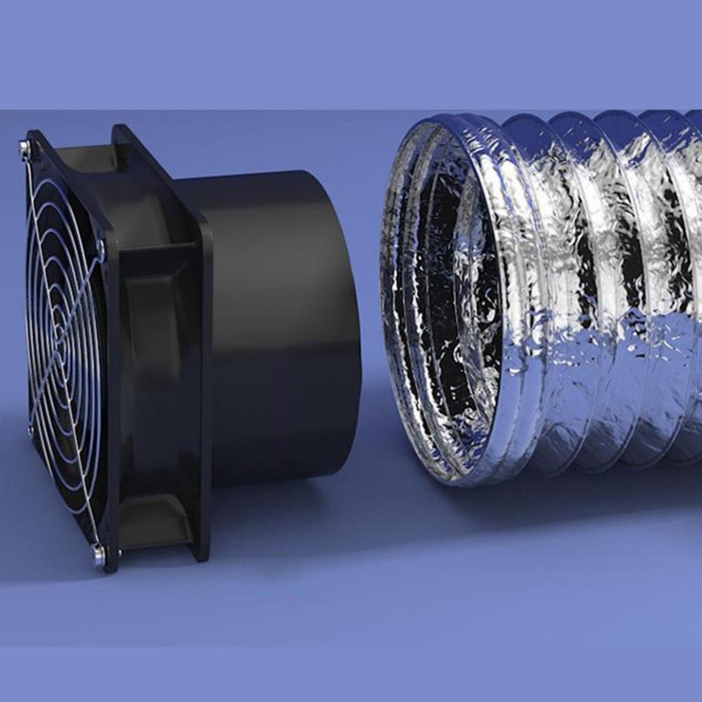 High Airflows 120mm DC12V 6000RPM Exhaust Fan Double Ball Bearing For Ventilation Projects Soldering Fumes Extraction