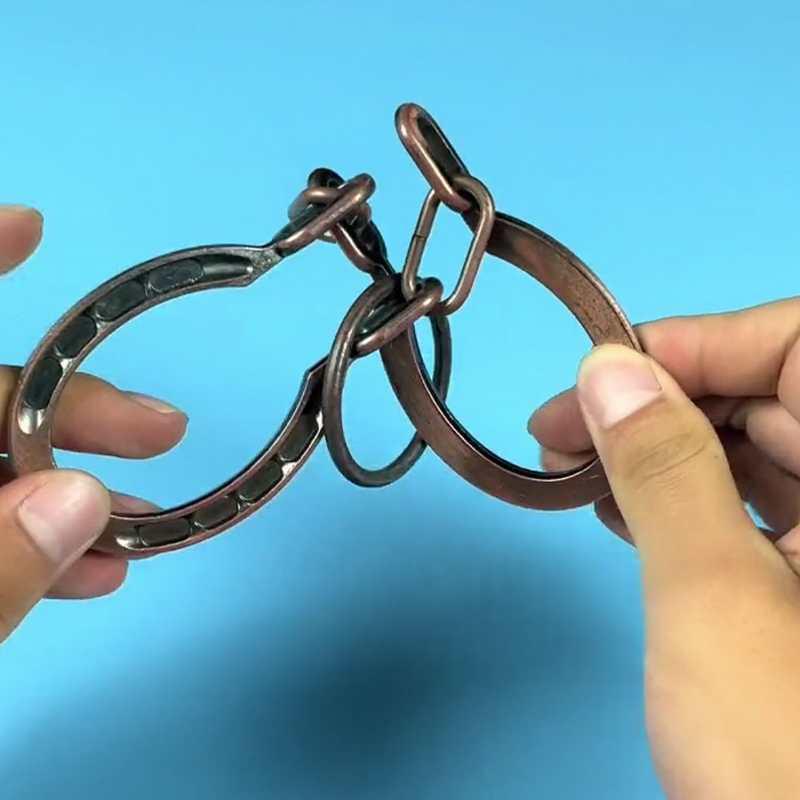 Магический IQ Металлическая Подкова Литой Головоломка Типа Распутывания Жонглирование Трюки Развивающие Игрушки Для Детей Мальчиков Девочек