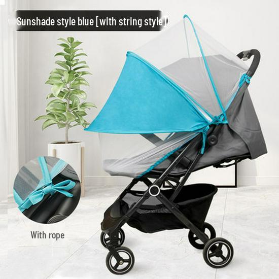 Универсальная москитная сетка на коляску с полной защитой на молнии - Зашифрованная и увеличенная