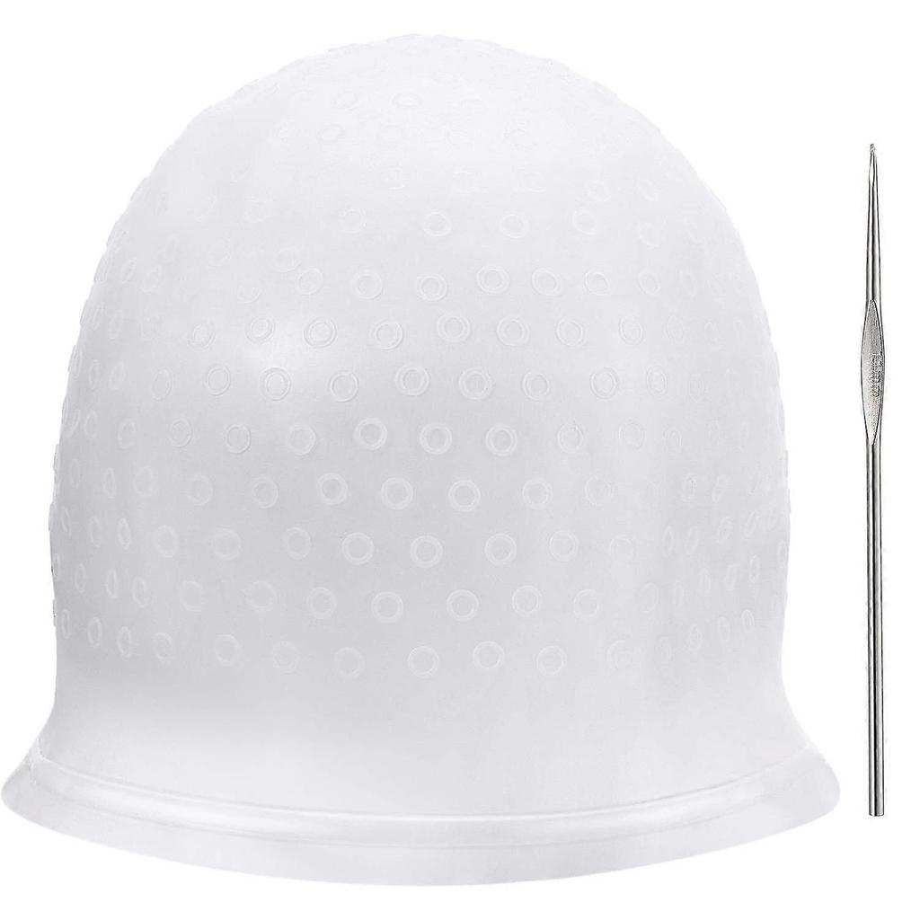 Reusable Silicone Hair Dye Cap with Hooks - Perfect for Salon Quality Highlights at Home