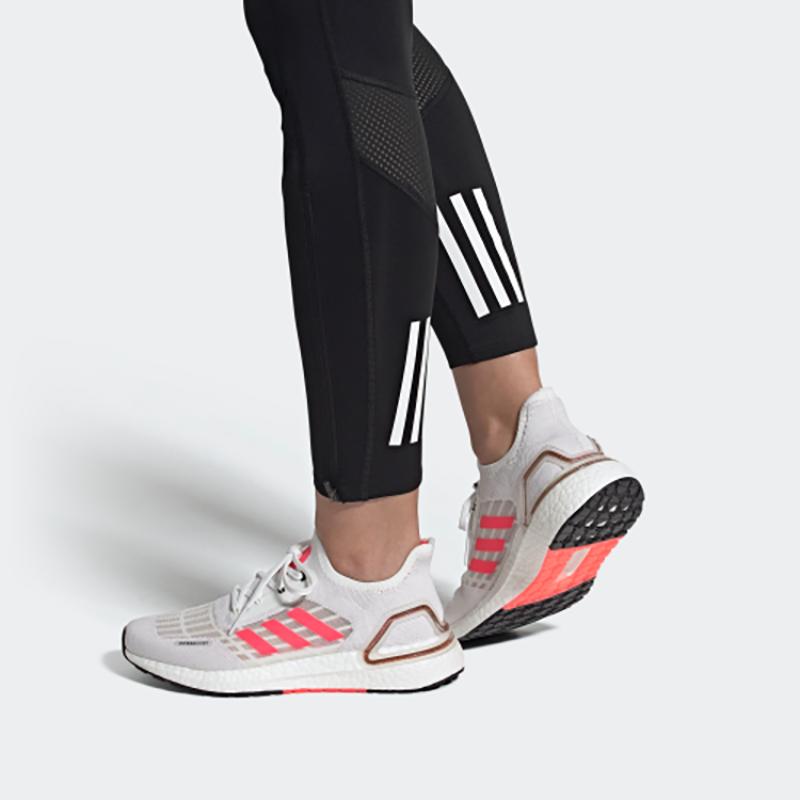adidas Женские кроссовки Ultra Boost Summer.RDY Белые Сигнально-розовые FW9773