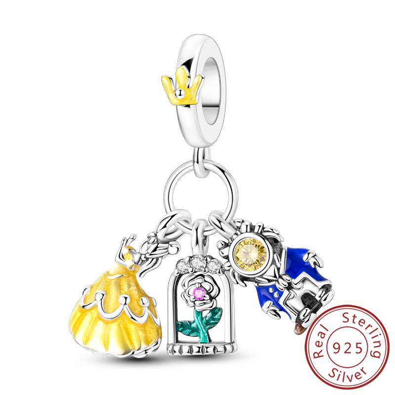 New Copper Charms Beads Star And Moon Paw Print Easter Egg Charms Fit Original Pendant Bracelet Diy Jewelry Gift