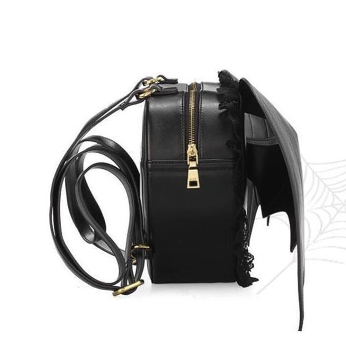 Модный творческий индивидуальный кожаный женский рюкзак с крыльями летучей мыши