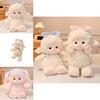 Plush Sheep Rabbit Toy With Polka Dot Bow And Scarf Decoration For Kids Kids Gift And Home Decor
