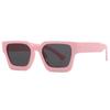 Simple retro thick framed square Sun glasses trendy personalized Sunglasses women 2025