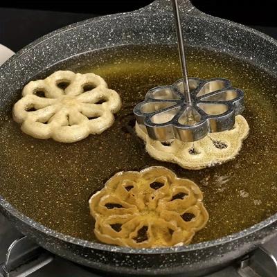 Набор из 2 предметов из алюминиевого сплава с антипригарным покрытием, форма для жарки, розетка, печенье, вафли, кольца, печенье с тертой морковью, кухонные гаджеты для выпечки