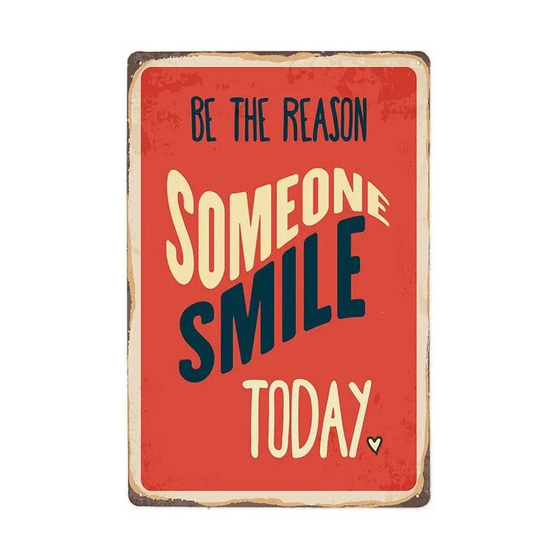 Proverb About Life Retro Metal Sign Bar Wall Decor Family Vintage Plaques Art Poster 20x30 Cm