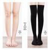 Женские компрессионные носки для похудения из чистого хлопка длиной выше колена на весну и осень - черный цвет, стиль JK