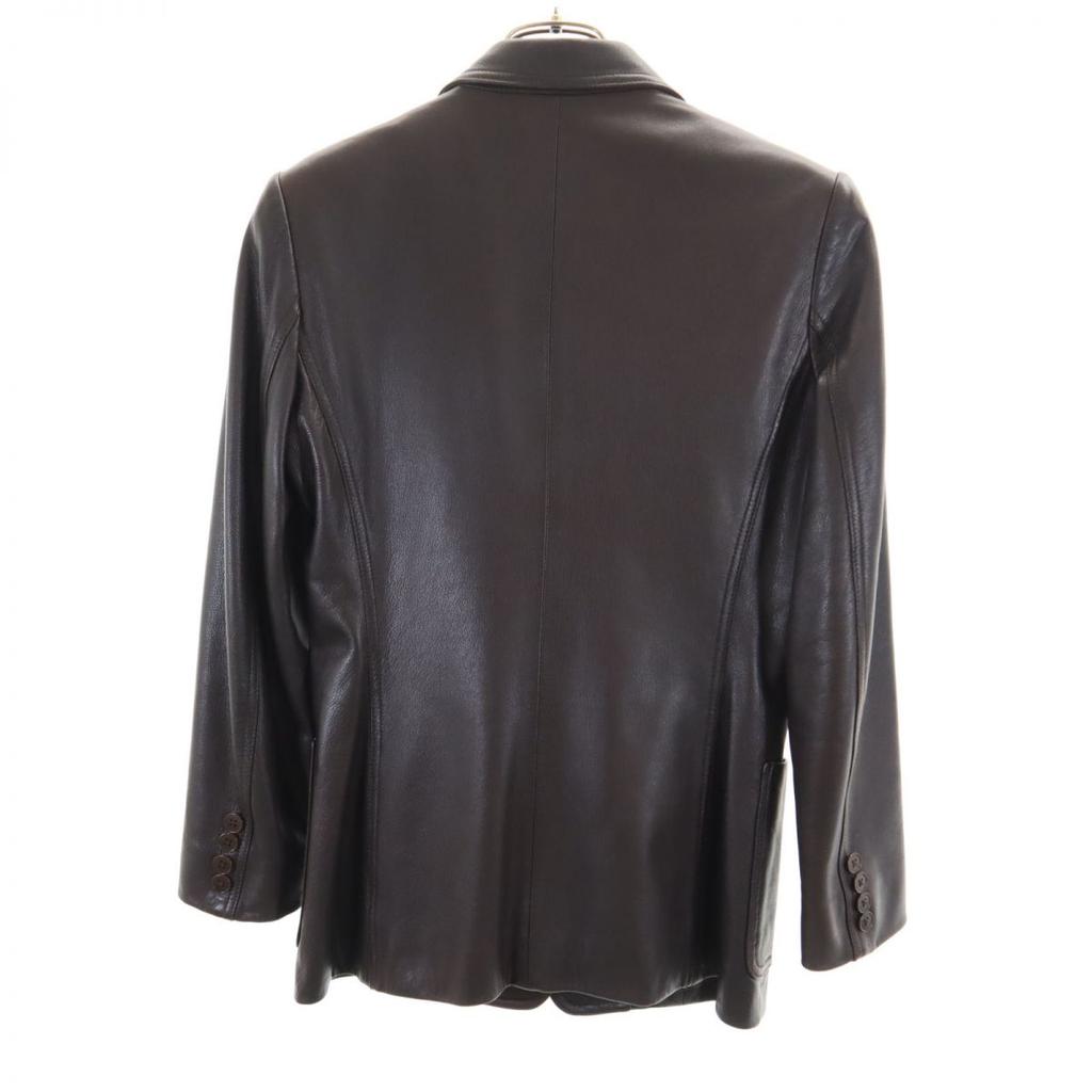 RALPH LAUREN Made by Impact 21 leather tailored jacket 7 Brown Women Used