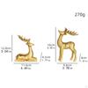 2 Pieces Deer Figurines Desktop Decor Collectible Artwork Ornament Elk Sculpture Resin Statues for