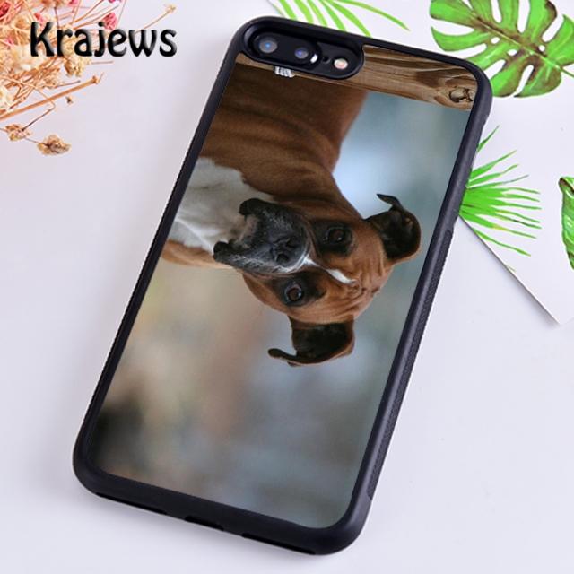 Krajews милый боксер собака щенок ТПУ чехол для телефона iPhone 14 5 6s 7 8 plus X XR XS 11 12 13 pro max Samsung S21 S22ultra Plus