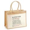 Sac de plage - PLANETEE - Raymonde Définition - Coton beige - Grande contenance - Imprimé en France