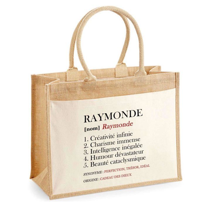 Sac de plage - PLANETEE - Raymonde Définition - Coton beige - Grande contenance - Imprimé en France