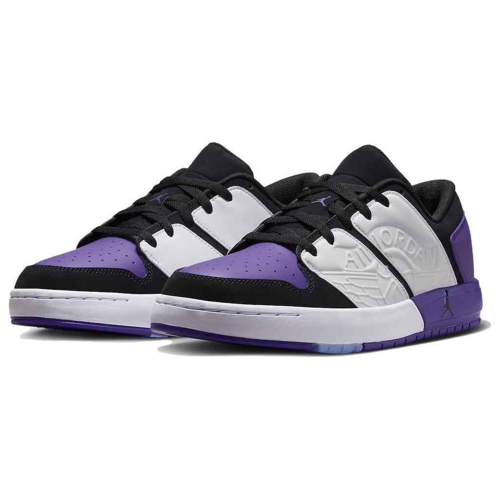 Air Jordan Nu Retro 1 Low Field Purple Men Sneakers White Black DV5141-105