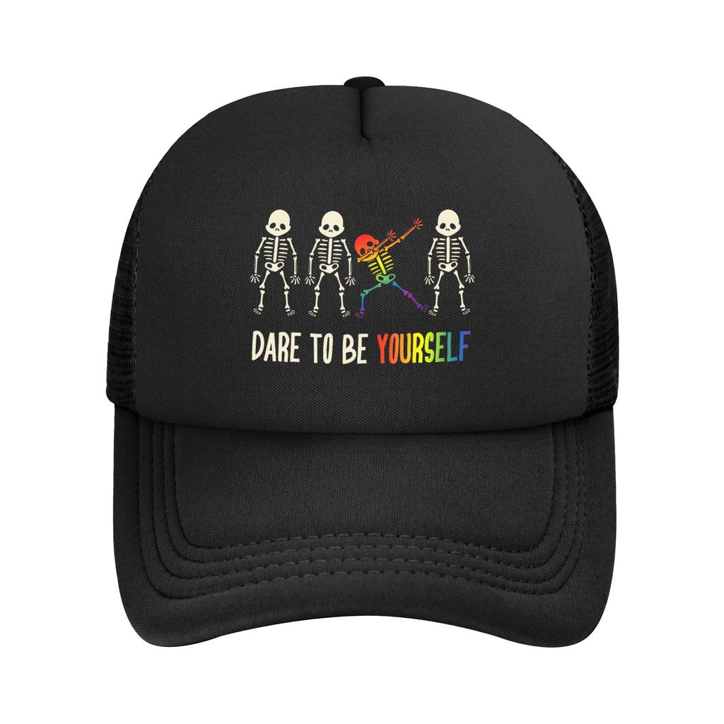 Love is Love LGBT Pride Trucker Caps Adult Fashion Mesh Baseball Caps Polyester Breathable Dad Hat