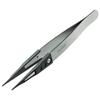 ESD Ceramic Total Length Opening Width Tip Width Tweezers, Anti-Static, 128mm, 10mm, 0.8mm, P-646-D