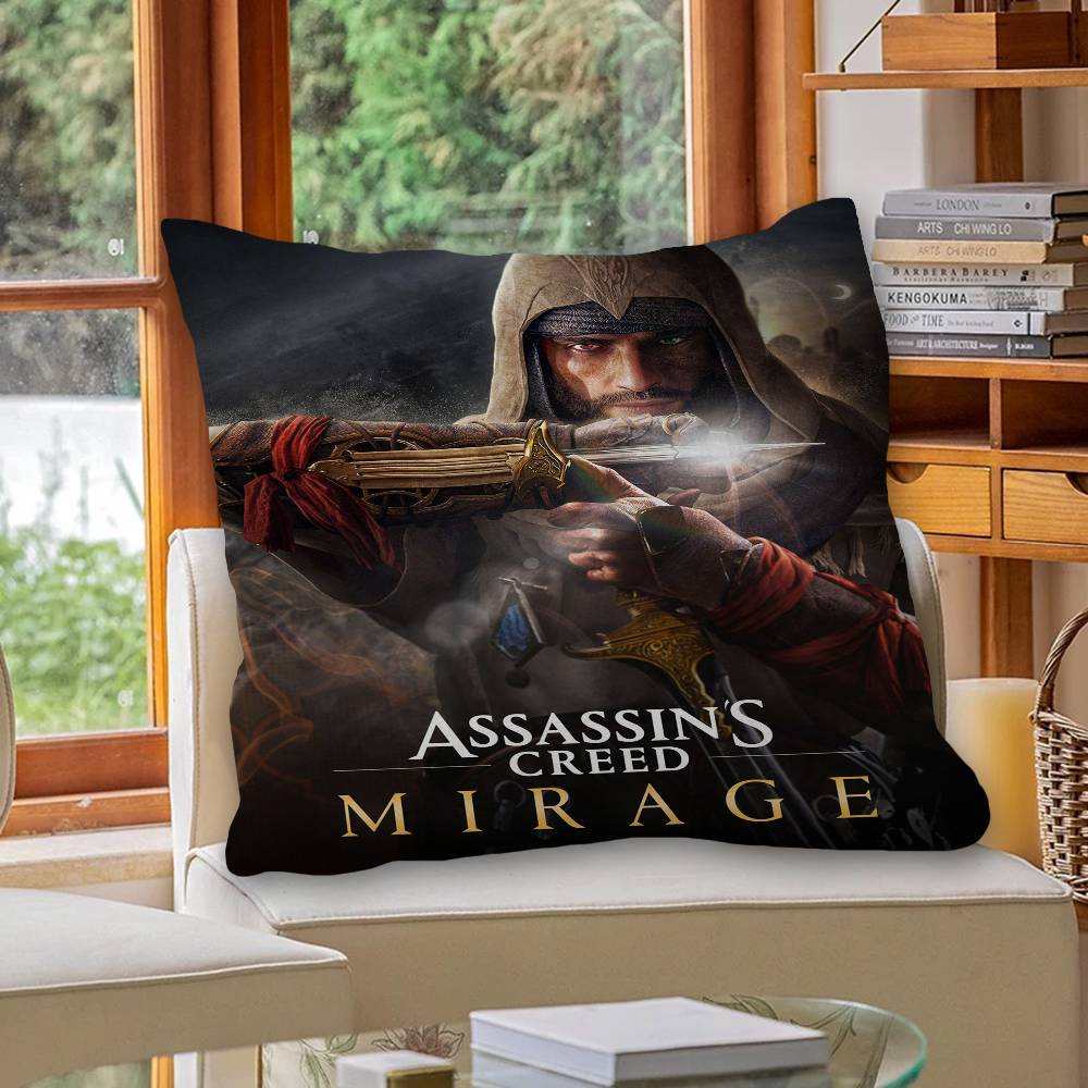 Game A-Assassins Creed S-Shadows Cushion Cover Inches Farmhouse Decor Home Throw Pillow Covers For Couch Decorations