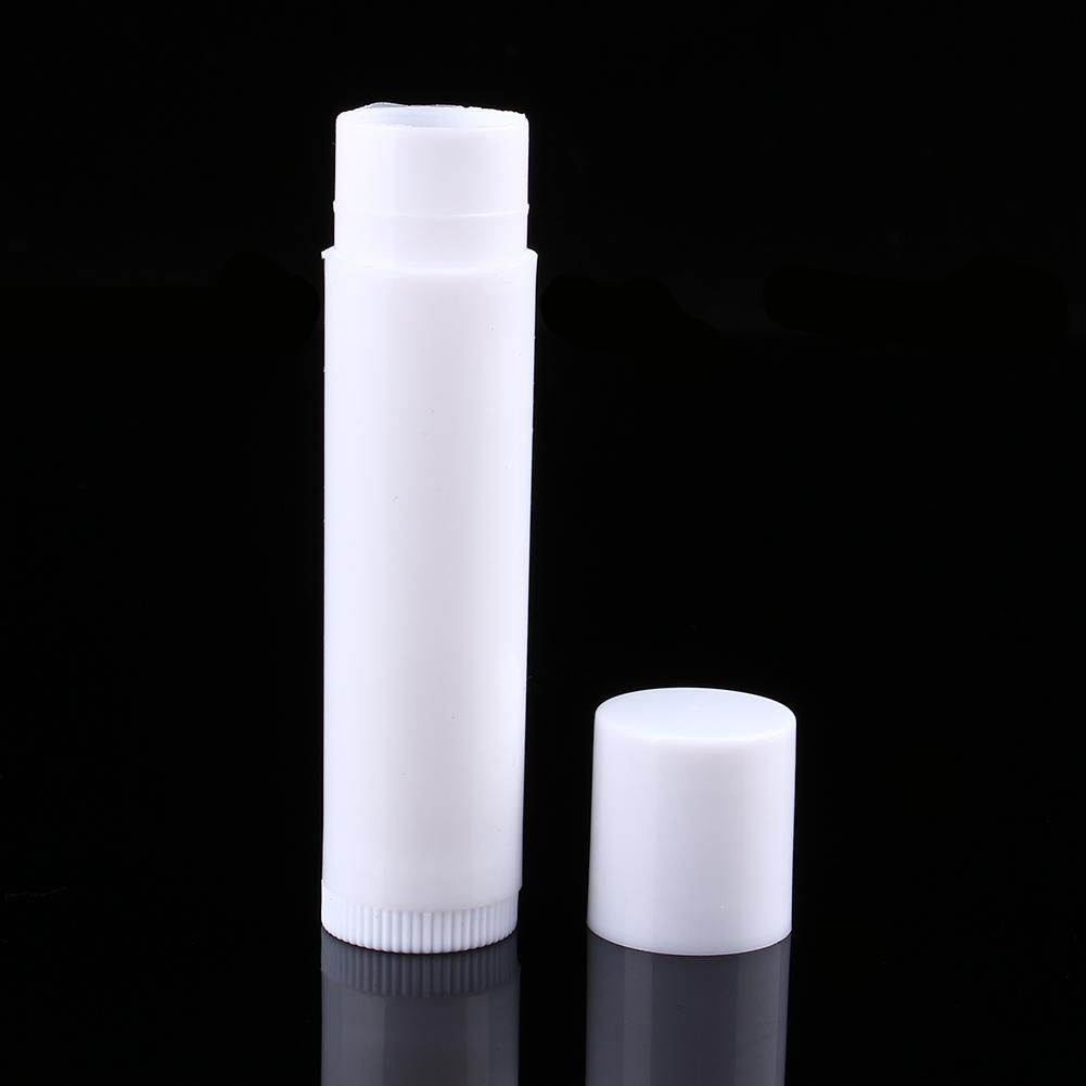 Lot 100PCS 5ml Clear Black White Empty Lipstick Lip Balm Container Tube