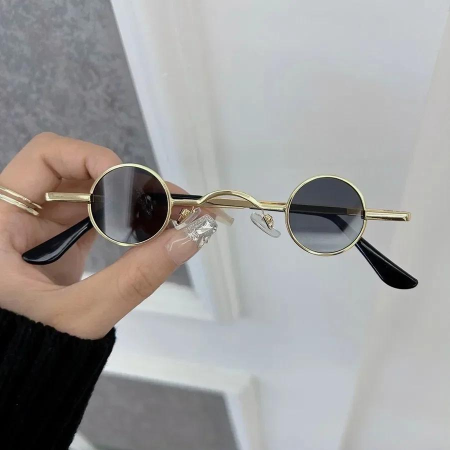 Минималистичные круглые дизайнерские солнцезащитные очки женские мужские маленькая оправа цветные солнцезащитные очки женские мужские брендовые модные