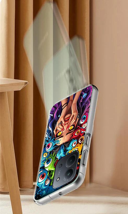 Etui Do Xiaomi Redmi 15C 5G 173Mm / Poco C85 Case Plecki Oczy + Szkło 9H