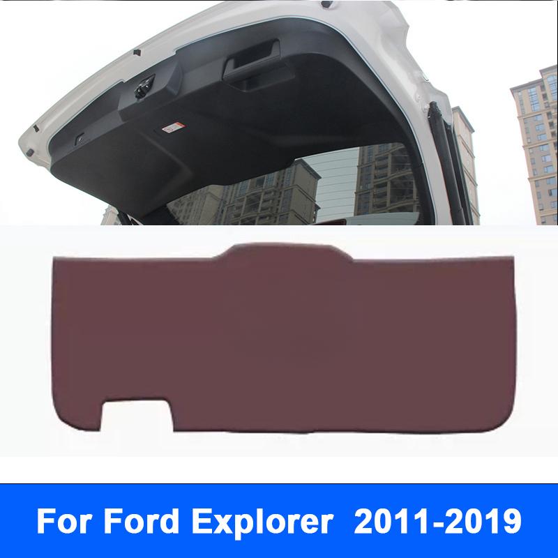 Для Ford Explorer 2011-2025 Автомобильный коврик-защита крышки багажника, багажника из ПУ-кожи, грязезащитный декоративный коврик, аксессуары для интерьера