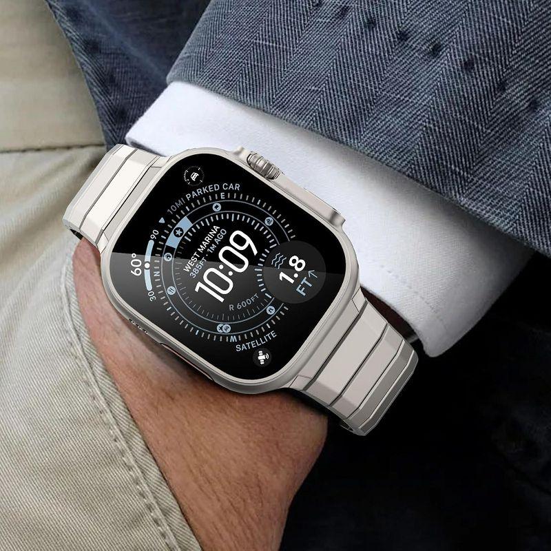 Luxury Metal Band For Apple Watch Ultra 3 49mm Business Stainless Steel Strap for Iwatch Series 11 10 9 8 7 6 5 4 SE3 42mm 44mm 45mm 46mm