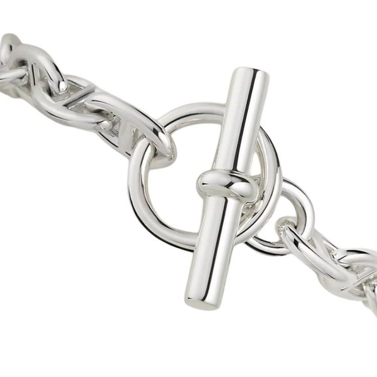 Hermes Chaine DAncre Original Design 925 Silver Bracelet Women bracelet H101993B_00014