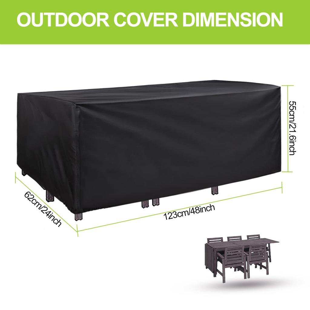 Крышка коробки для патио, водонепроницаемая защита для хранения на открытом воздухе, османская скамейка, Оксфорд