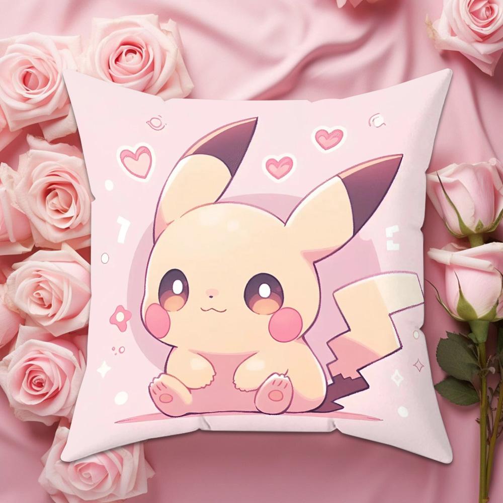 1PC Cartoon Cute Pok é mon Pillowcase Sofa Furniture Decoration Double sided Printed Pillowcase Cute Decorative Gift