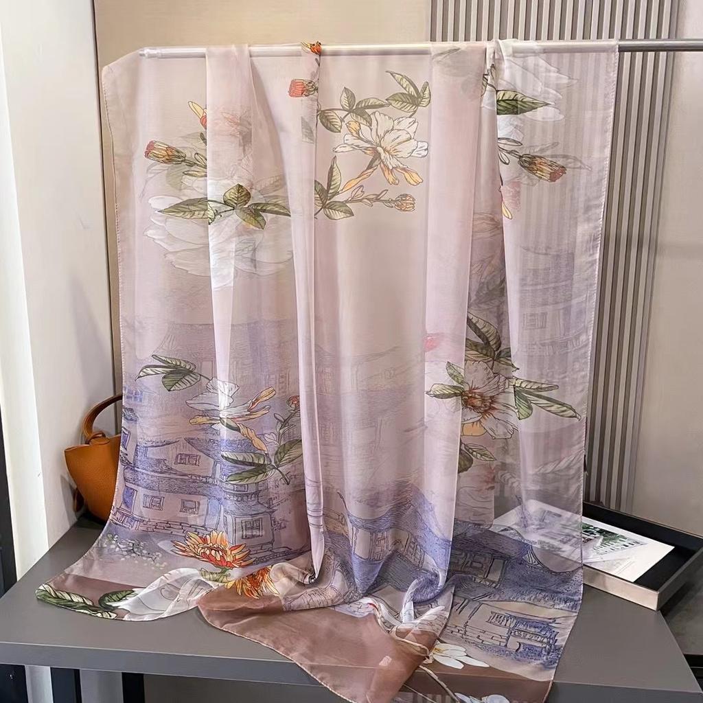 Scarf for Women New Spring and Autumn Big Scarf Fashionable and Versatile Warm Scarf Fashionable Sunscreen Shawl for Mother