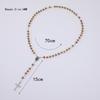 Wood Rosary Necklace For Women 6MM Wooden Prayer Beads Long Chain Religious Virgin Mary Cross Pendant Men Party Jewelry Gift