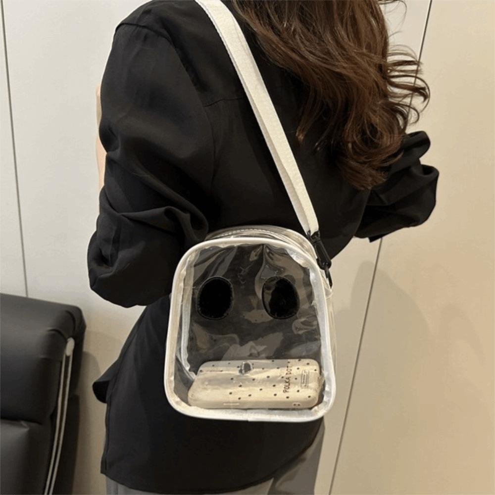 Transparent Clear Shoulder Bag Waterproof Crossbody Bag Creative Halloween Ghost Bag Beach