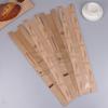 10Pcs Oil Proof Kraft Paper Long Bread Bags With Transparent Window Baguette Baking Packaging Bags For Birthday Party Event