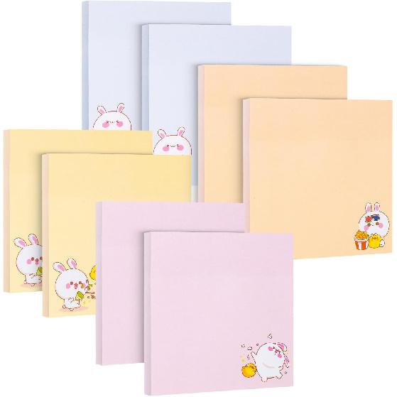 Mr. Pen- Sticky Notes, 3”x3”, 8 Pads, 400 Sheets, Cute Bear Sticky Notes, Sticky Pads Aesthetic
